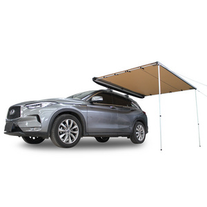 Outdoor car side sunshade canopy side tent car sun protection vehicle side roof awning with waterproof fabric