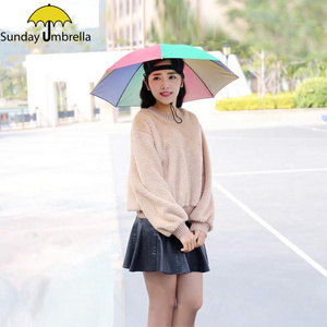 SUNDAY  Chinese factory adult and kid head hat umbrella