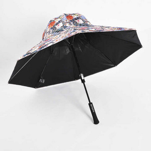 SUNDAY hot sales popular factory new design windproof rainproof parent-child bike and motorcycle fancy helmet umbrella