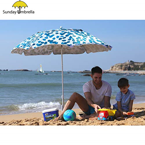 SUNDAY  outdoor fiberglass ribs folding beach umbrella