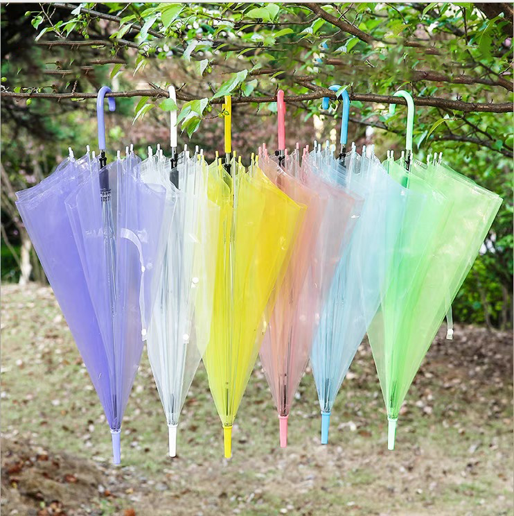 Sunday colorful clear adult transparent poe umbrella Professional  poe bubble clear umbrella,umbrella transparent