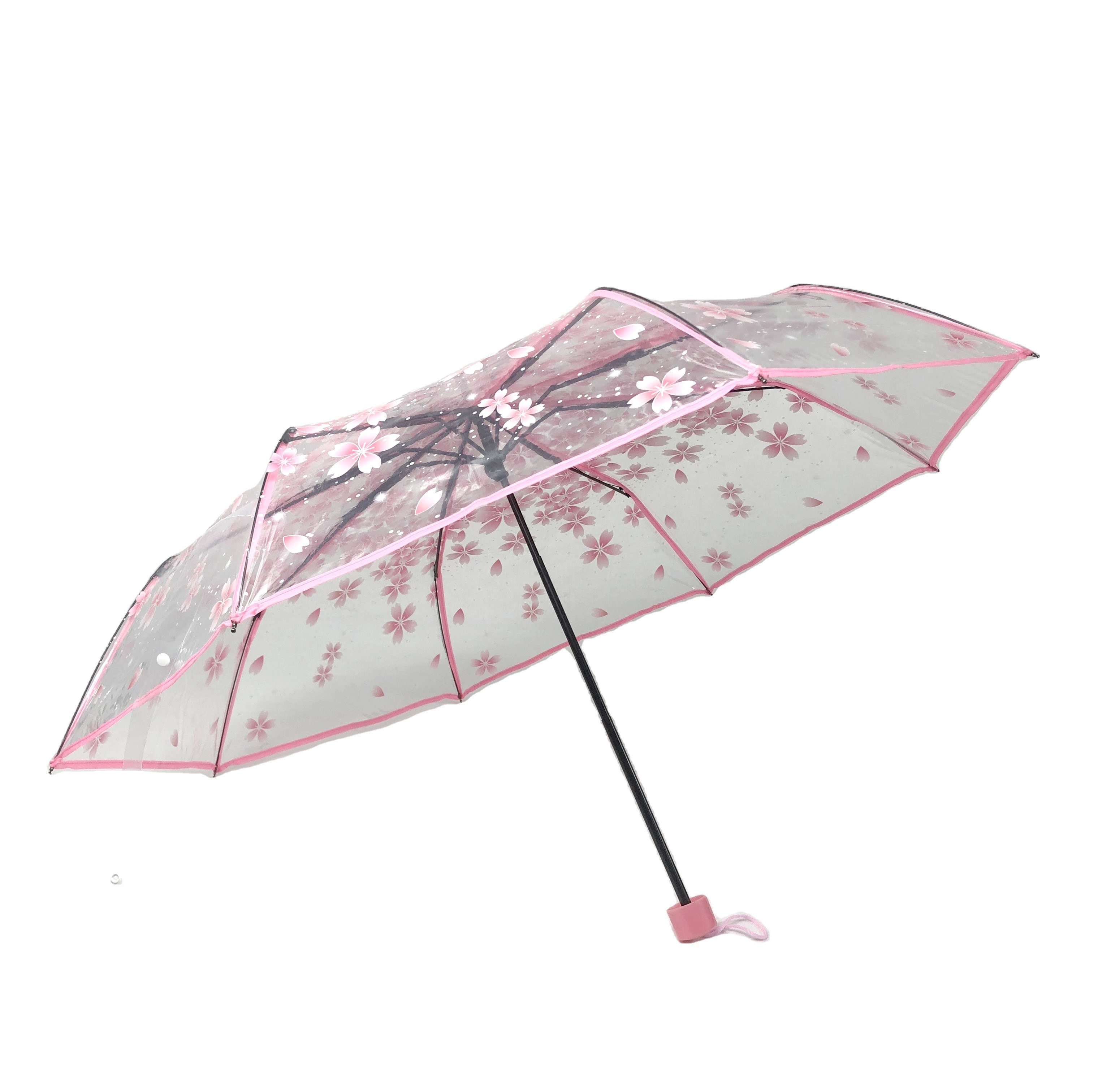 SUNDAY Clear umbrella dome transparent shape wholesale princess umbrella parasol flower Japan sakura kid umbrella for girl