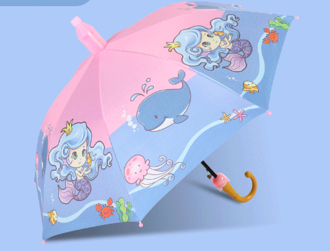 Cartoon Kids Umbrella Cartoon Character Pattern Kids Mini Reverse Umbrella  wholesale safety open children umbrella