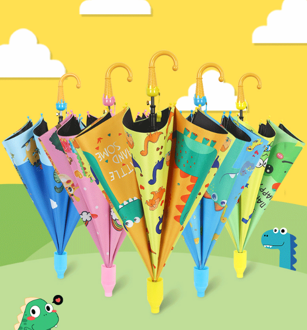 Cartoon Kids Umbrella Cartoon Character Pattern Kids Mini Reverse Umbrella  wholesale safety open children umbrella