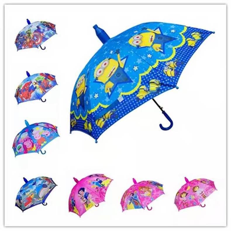 Sunday Creative cartoon child straight small umbrella  water drop cup Cartoon Kids Umbrella