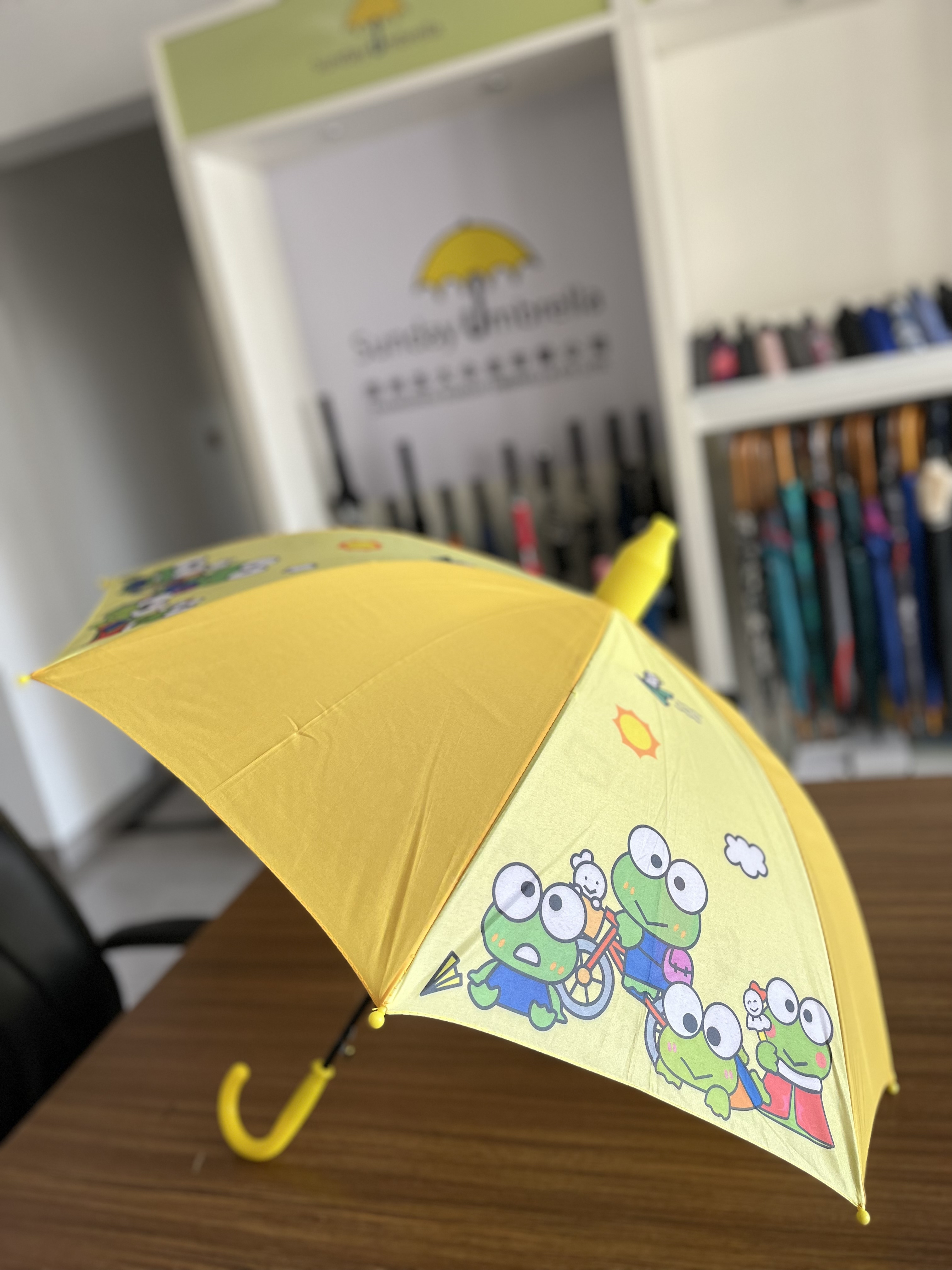 Sunday Creative cartoon child straight small umbrella  water drop cup Cartoon Kids Umbrella