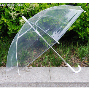 Sunday Windproof rain gift custom straight Promotion Transparent Umbrella sun umbrella with logo