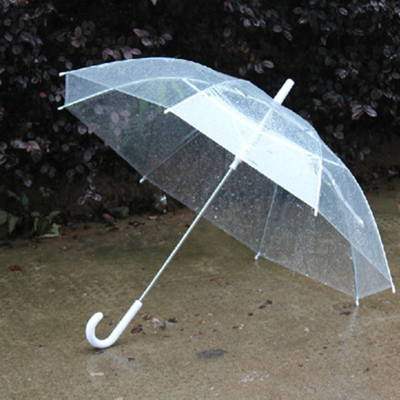 Sunday Windproof rain gift custom straight Promotion Transparent Umbrella sun umbrella with logo