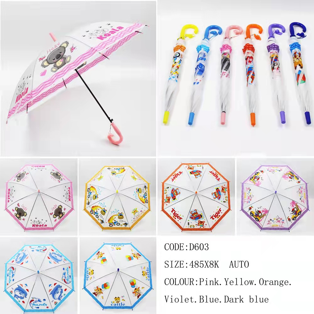 Sunday umbrella small with high quality umbrella transparent poe animal umbrella for kids