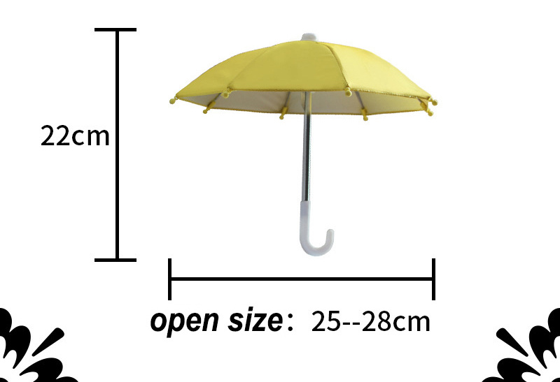 Sunday Mini Mobile Phone Sunshade Small Umbrella Motorcycle Decorative Umbrella