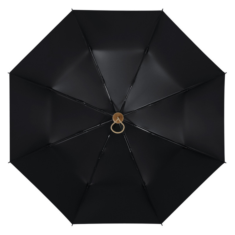 Sunday Fully Automatic Custom Advertising Umbrella With Wooden Handle