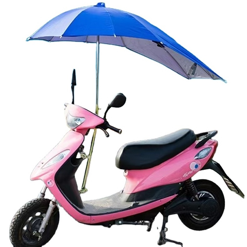 SUNDAY Silver coated SPF 50+ Adjustable windproof electric bike motorcycle umbrella