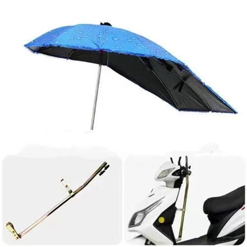 SUNDAY Silver coated SPF 50+ Adjustable windproof electric bike motorcycle umbrella