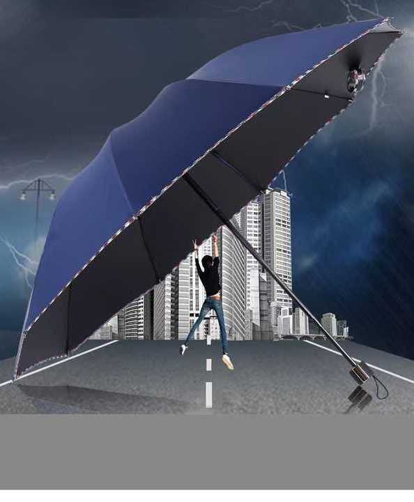 SUNDAY Foldable Customizable Windproof umbrella with edge cover