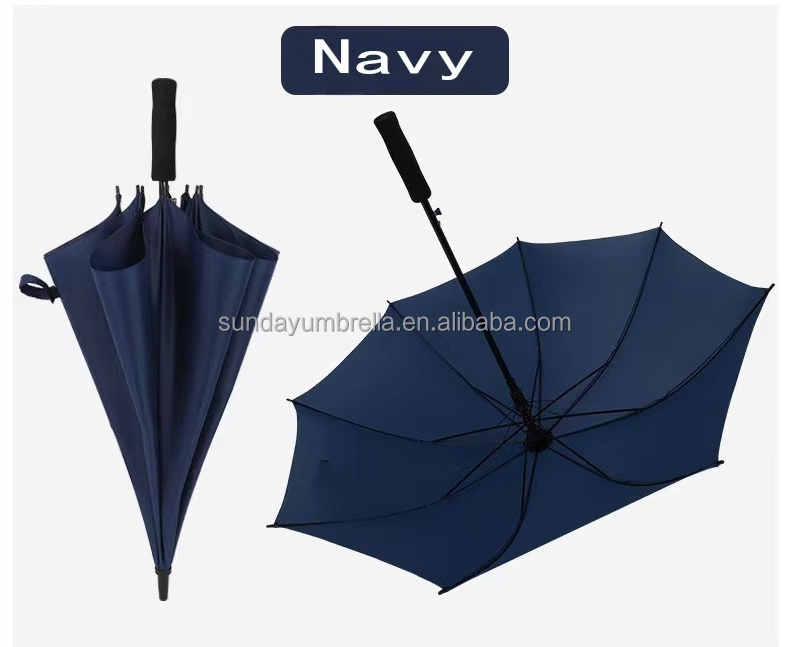 SD Semi-automatic golf umbrella Customized logo printing available umbrella windproof waterproof  umbrella