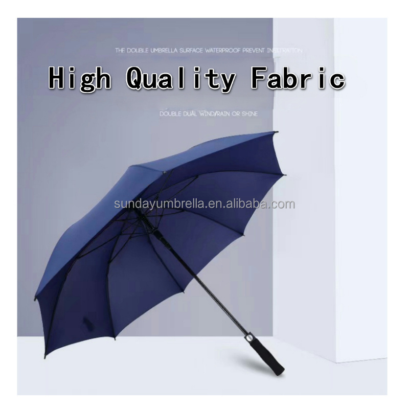 SD Semi-automatic golf umbrella Customized logo printing available umbrella windproof waterproof  umbrella