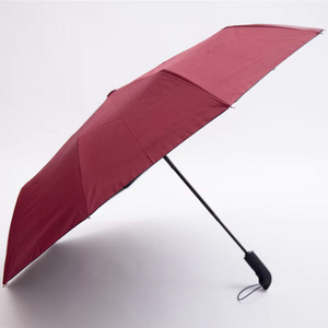 SD Sunny and Rainy Umbrella 10 bones Metal Shaft Black Coating Automatic windproof Umbrella 3 fold Customized Color