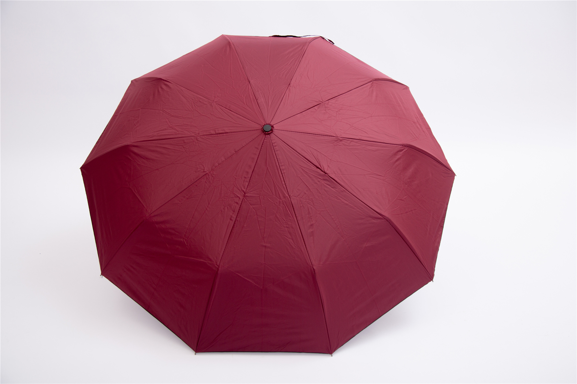 SD Sunny and Rainy Umbrella 10 bones Metal Shaft Black Coating Automatic windproof Umbrella 3 fold Customized Color