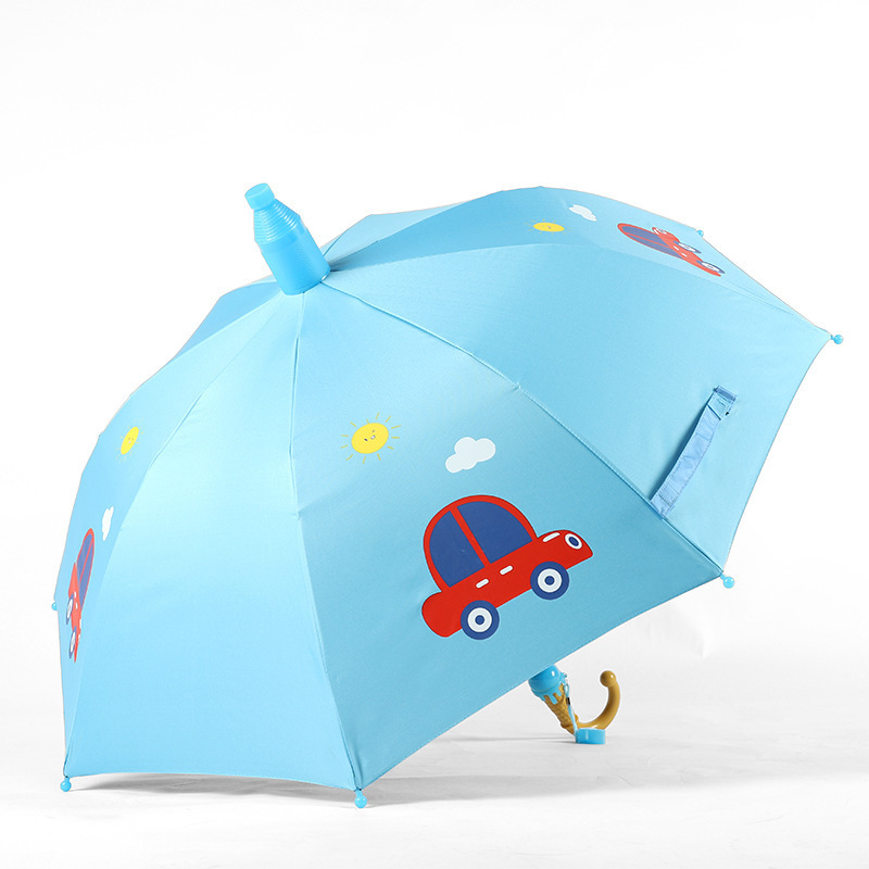 Sunday  wholesale cartoon kids Umbrella with drip cover