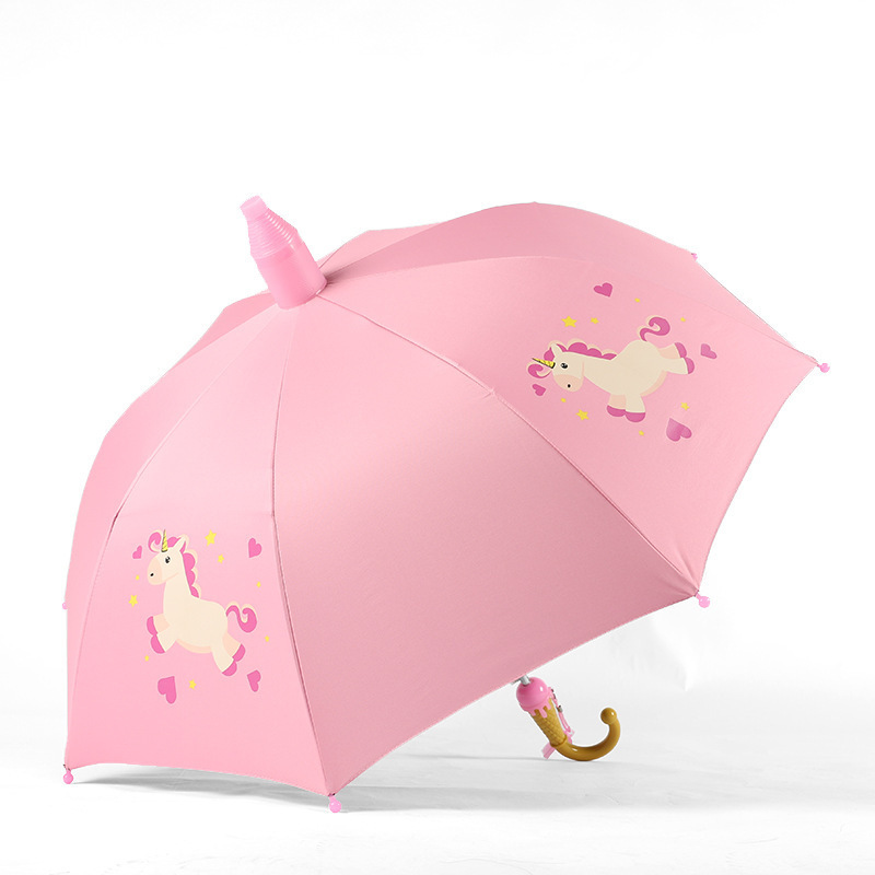 Sunday  wholesale cartoon kids Umbrella with drip cover