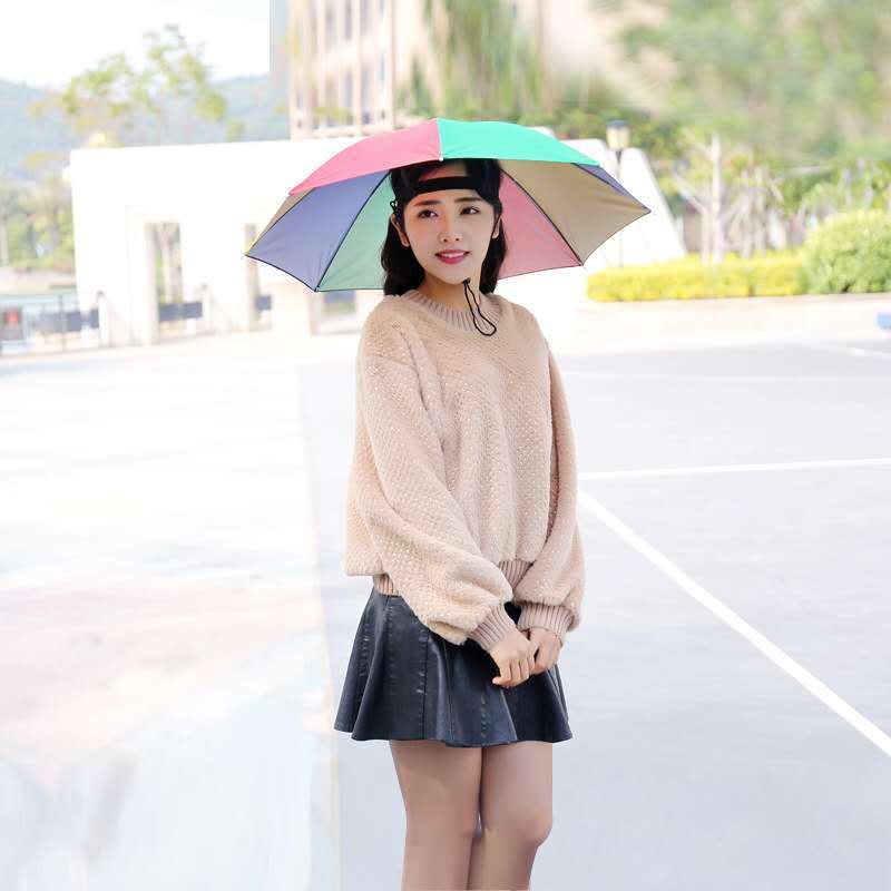 SUNDAY  Chinese factory adult and kid head hat umbrella