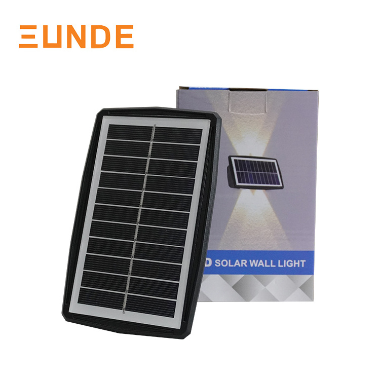 100W Black Abs Nordic Modern Up Down Lamp Led Outdoor Waterproof Garden LED Solar Wall Light