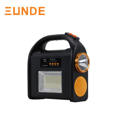 SUNDE Rechargeable Flashlight Hand System Flash Lamp Outdoor LED Solar Torch Light