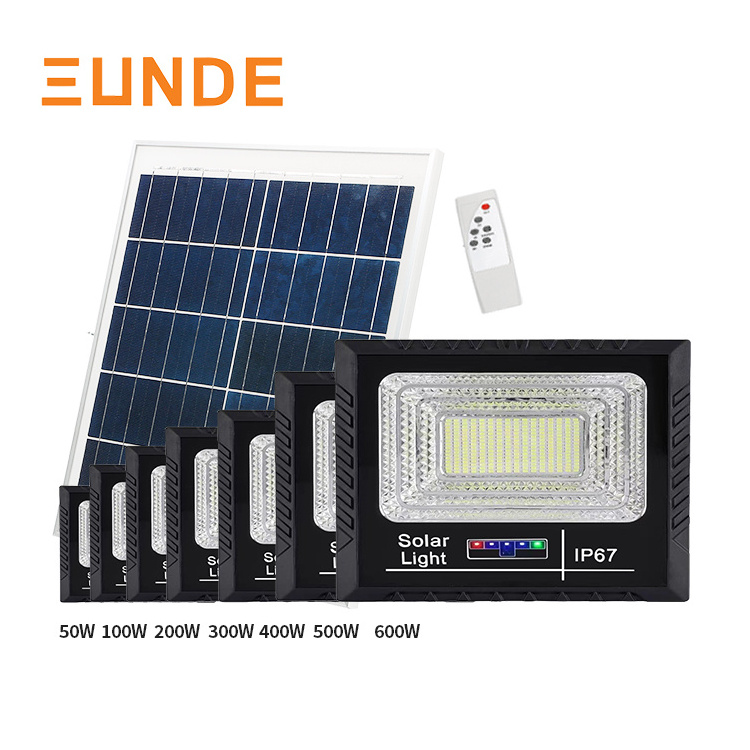 SUNDE Solar Reflector Outdoor Projector Flood Light Battery Spotlight Exterior Remote Control Waterproof Led Flood Light