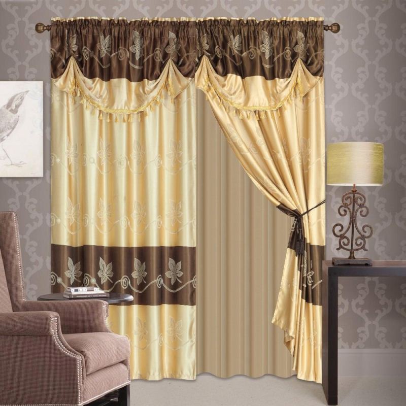 Single Jacquard Curtain Fabrics Turkey With Turkish Curtain Fabric Design For Salon