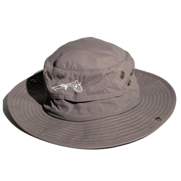 Waterproof boonie fishing hat with thin strap with or without sun flap