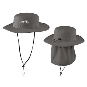 Waterproof boonie fishing hat with thin strap with or without sun flap