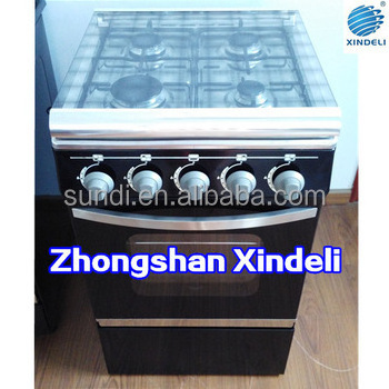 50*50 Size 21 Inch Used In Home Gas Duck Making Oven Gas Stove 4 Burners Gas Cooking Range With Oven Function