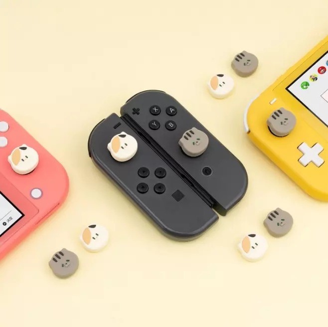 Custom Lovely Anime Pattern Design Silicone Controller Thumb Grips Cap For N Switch Joycon Joystick Cover Grip