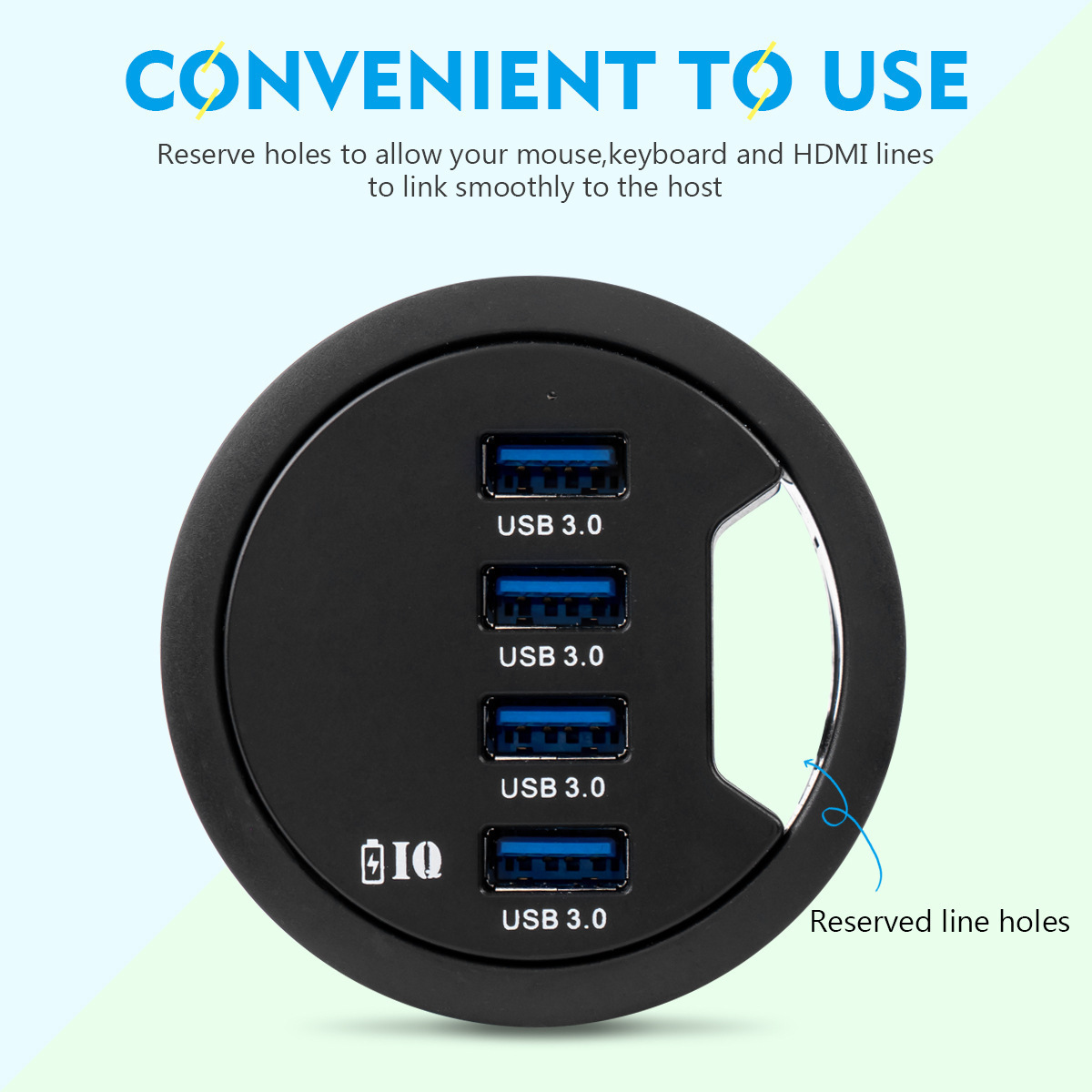 Wholesale USB3.0 Expansion 4-Port USB 3.0 Por Hub With External Charging Power Port