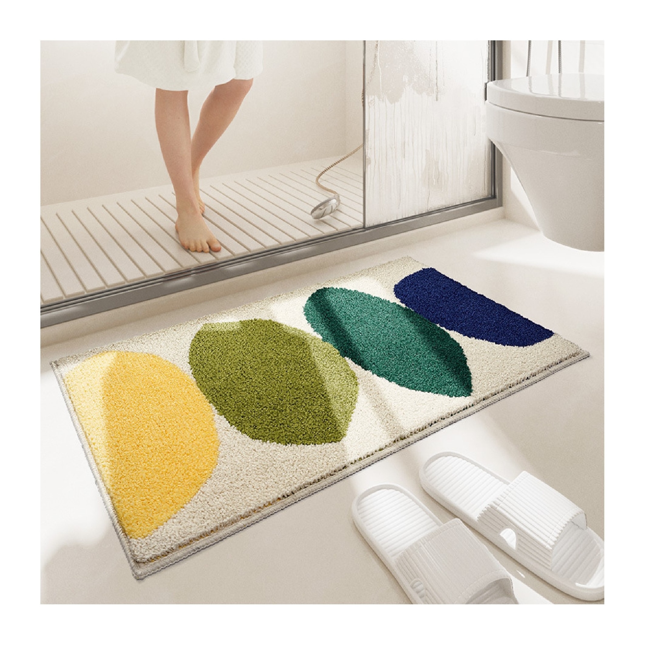 Rubber Backed Bath Door Mats Water Absorbing Doormats Animal Shape Carpets Used In Bathroom Area Rugs Home Textiles Decor