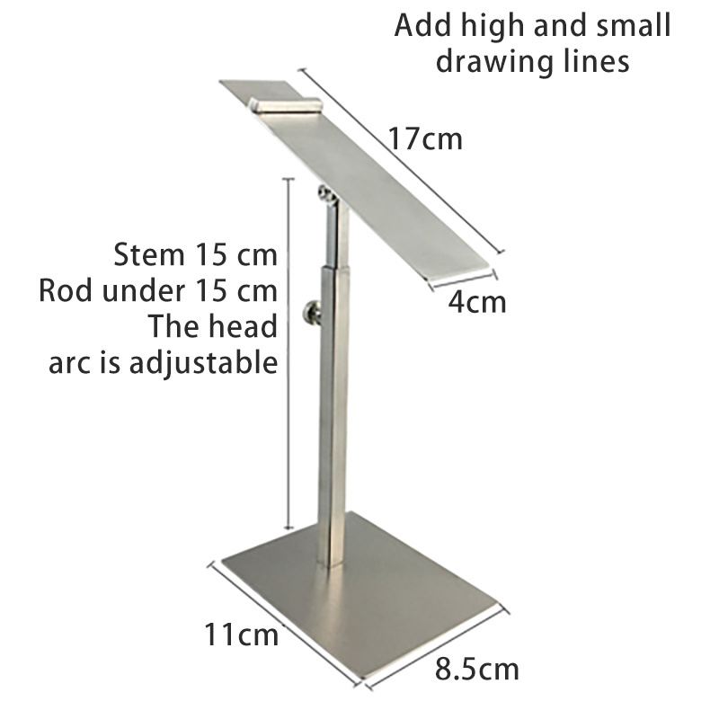 High quality retail shoe store holder fixture design mirror lifting shoes bracket metal display stand for exhibition show