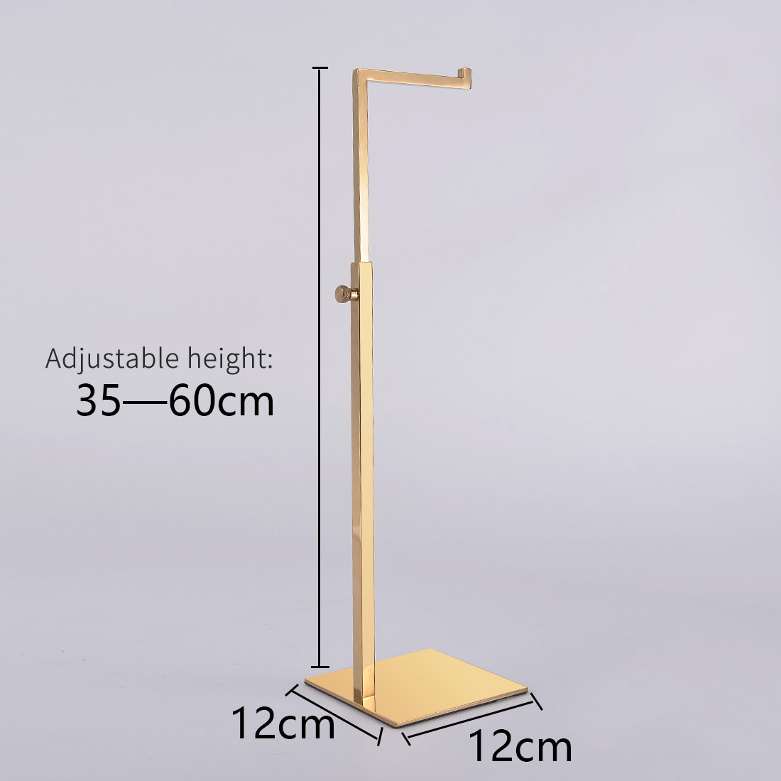 Top-RANKING Metal Golden Silver Bag Tie  display rack in Stock Stainless Steel display stand