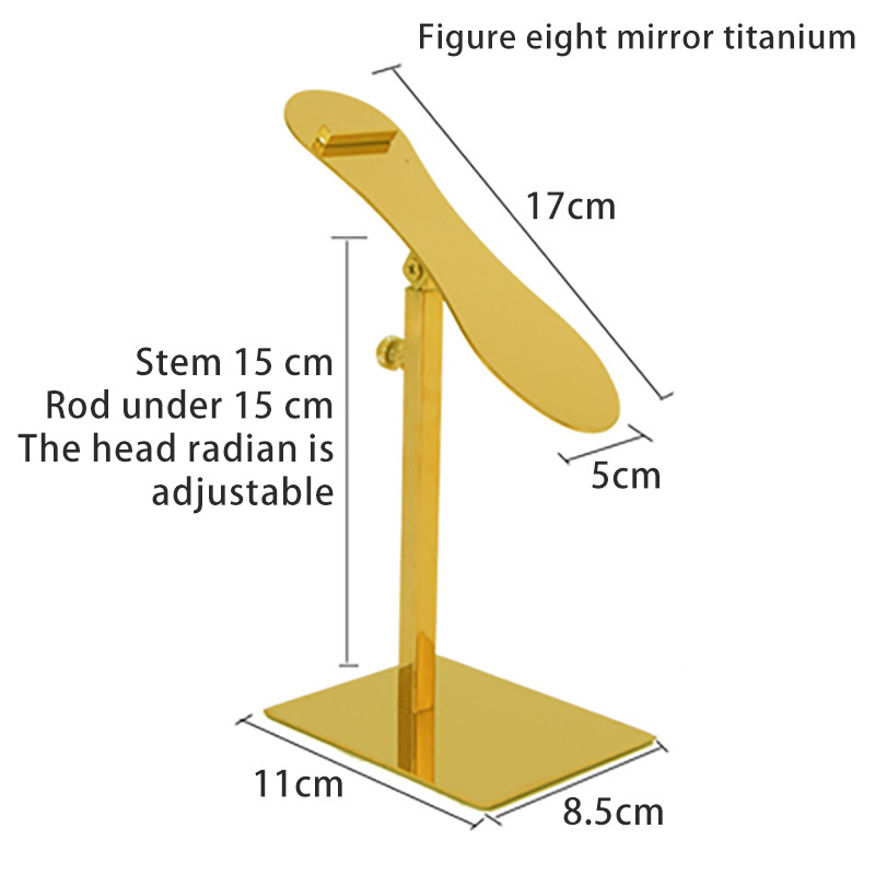 Factory wholesale shoes lifting bracket retail shop stainless steel leather shoe rack metal display holder