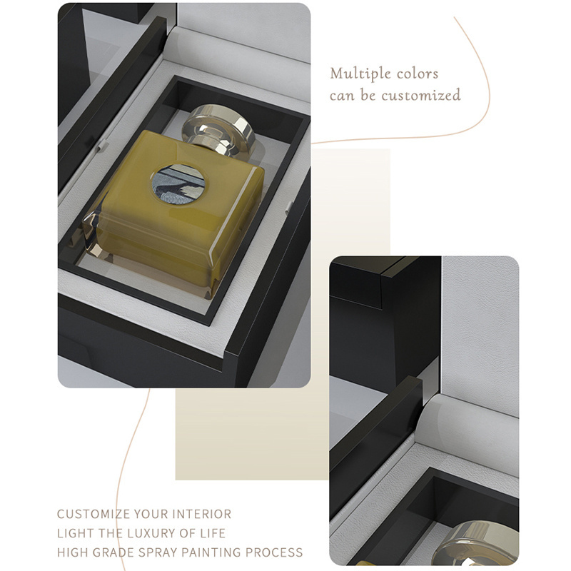 Top-ranking Noble elegant black high- glossy box piano lacquer wooden package perfume wood customEssential oil box case