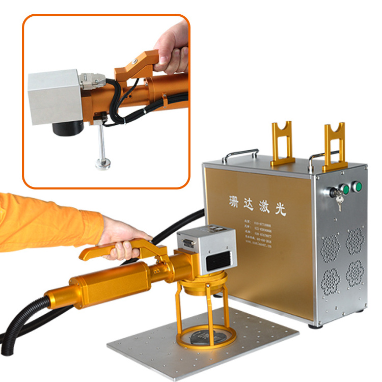 Optical hand-held fiber laser marking machine for metal 20w 30w 50w JPT laser marker for sale