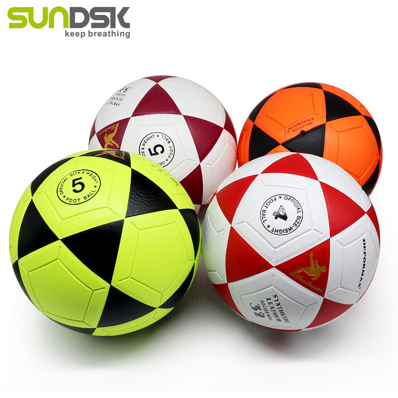 Size 5 pu pvc leather football ball soccer balls soccer match ball pvc football