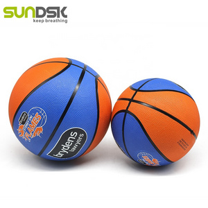 Custom logo size 7/6/5/4/3/2/1 size 3 ball prices rubber basket basketball ball for children