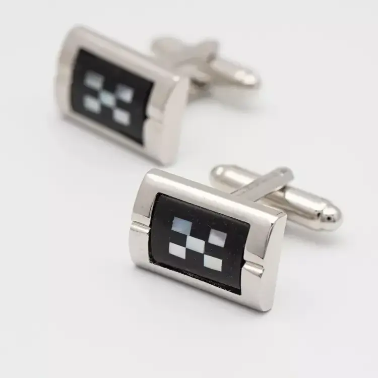 Factory Price Custom Logo Designer Hot-selling Round Square Shape Cufflink Gemstone Personalised Cufflinks