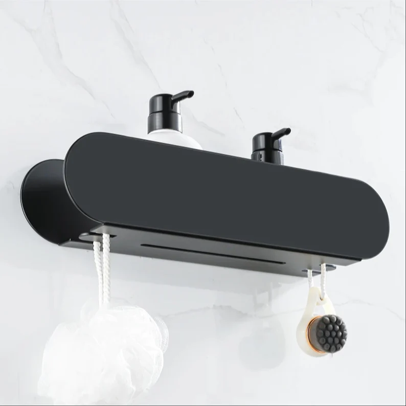 Luxury Home Toilet Rack Storage Bathroom Wall Shelf Shower Caddy Shelf for Bathroom Kitchen Organizer