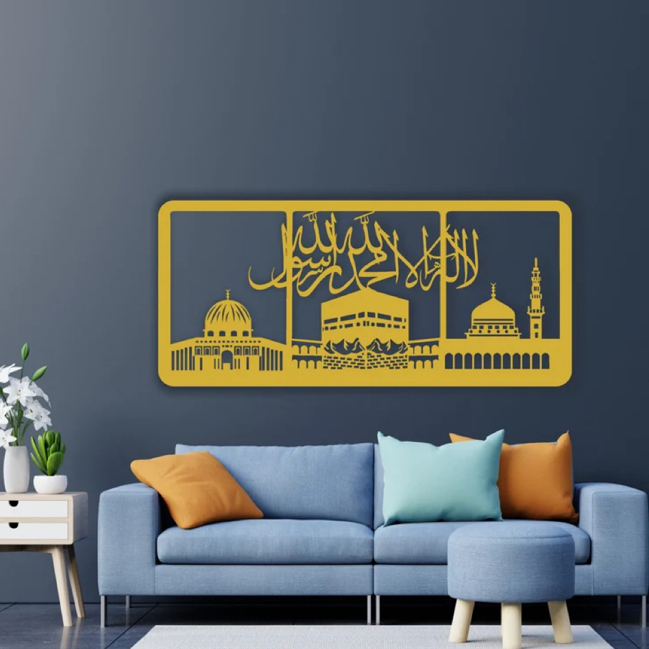 Al Aqsa, Masjid Al Haram An Nabawi Word A Tawhid Kaaba Wall Art  Islamic Home Decor Muslim Decoration