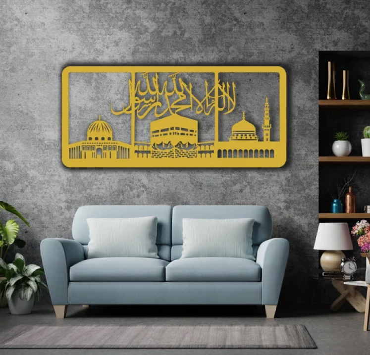 Al Aqsa, Masjid Al Haram An Nabawi Word A Tawhid Kaaba Wall Art  Islamic Home Decor Muslim Decoration