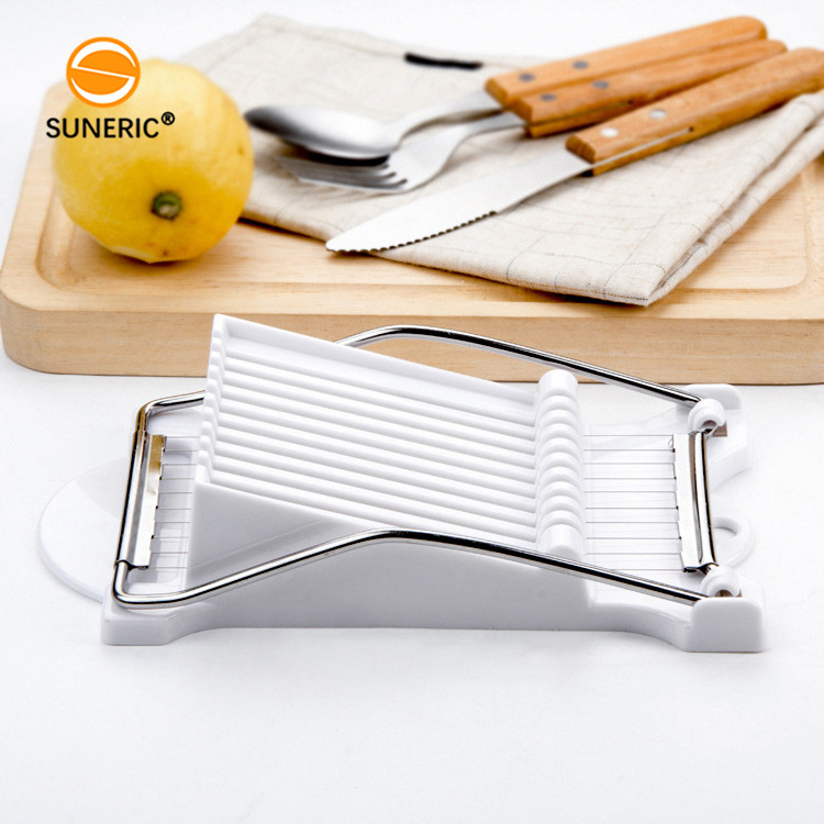 Multipurpose stainless steel wire luncheon meat cutter spam slicer for boiled egg soft cheese