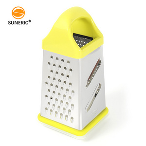 Multi purpose professional 4 in 1 box grater cheese shredder kitchen vegetable cutter slicer