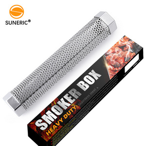 12 inches stainless steel smoke generator wood pellet bbq smoker tube for hot/cold smoking