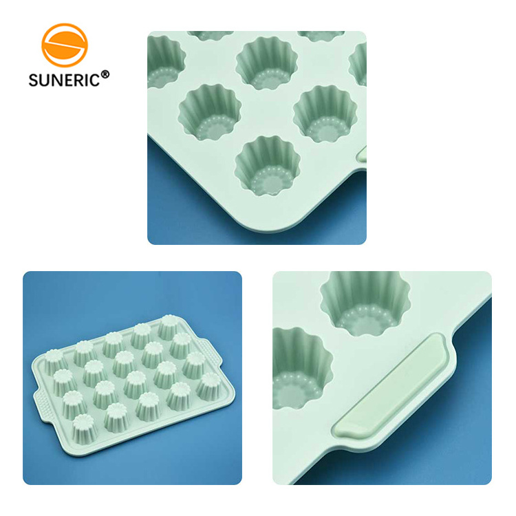 Round silicone cake pan perforated bread loaf baguette mold muffin tray for oven baking